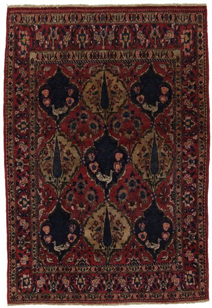 Bakhtiari - erittäin vanhoja Persialainen matto 235x160