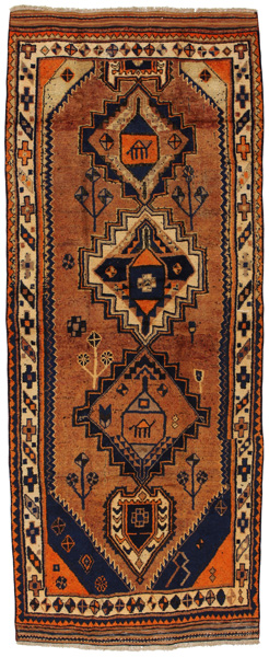 Koliai - erittäin vanhoja Persialainen matto 330x130
