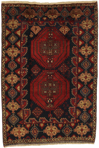 Qashqai - erittäin vanhoja Persialainen matto 228x157