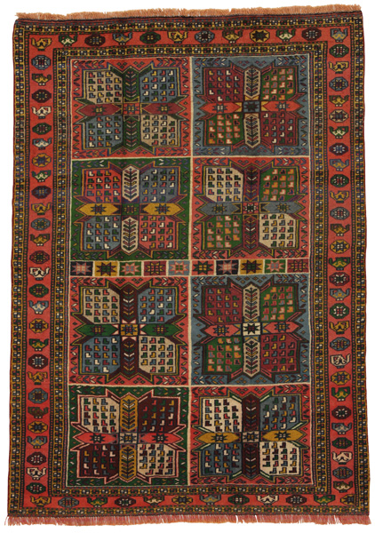 Bakhtiari - erittäin vanhoja Persialainen matto 170x121