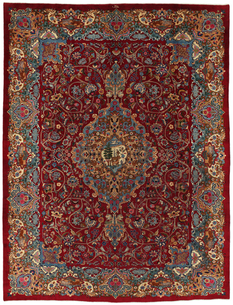 Jozan - erittäin vanhoja Persialainen matto 378x292