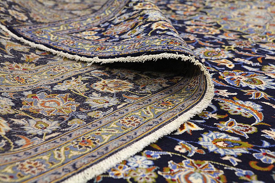 Isfahan - erittäin vanhoja Persialainen matto 410x300 - Kuva 4