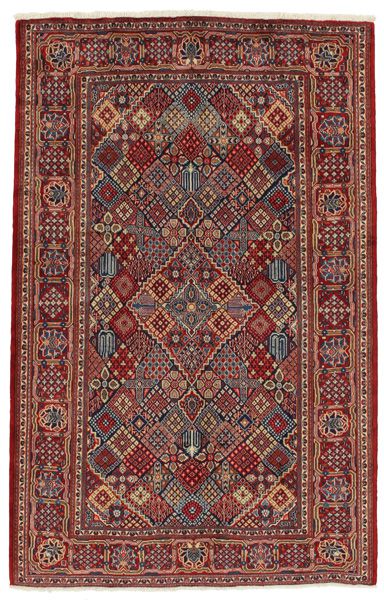 Kashan - erittäin vanhoja Persialainen matto 210x134