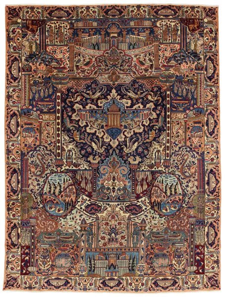 Kashmar - erittäin vanhoja Persialainen matto 384x292