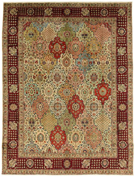 Bakhtiari - erittäin vanhoja Persialainen matto 393x296