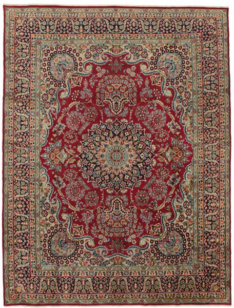 Kerman - erittäin vanhoja Persialainen matto 385x287