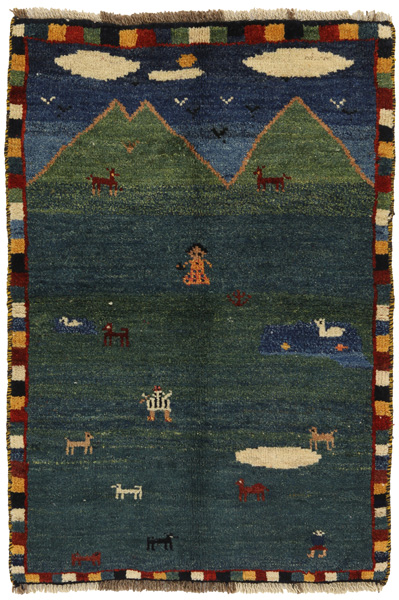 Gabbeh - Qashqai Persialainen matto 112x77