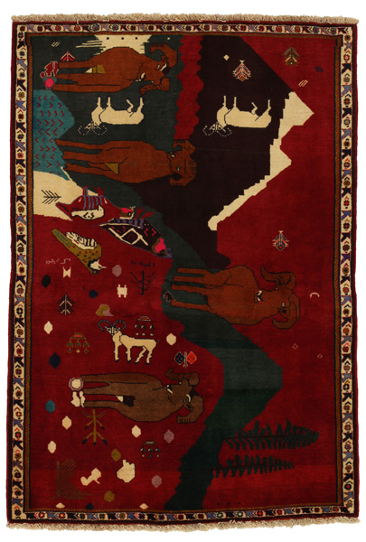 Kashkooli - Gabbeh Persialainen matto 180x127
