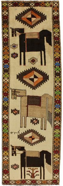 Gabbeh - Qashqai Persialainen matto 397x126