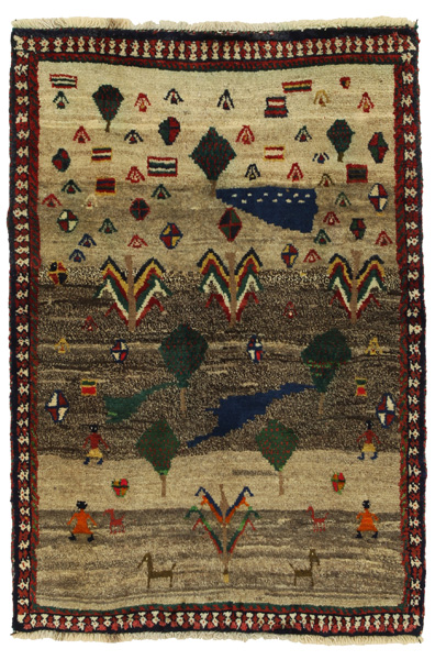 Gabbeh - Qashqai Persialainen matto 132x87