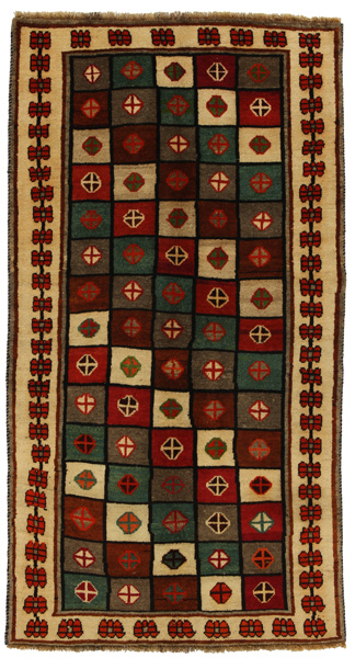 Gabbeh - Bakhtiari Persialainen matto 219x116