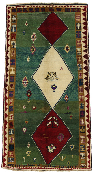 Qashqai - Gabbeh Persialainen matto 227x119