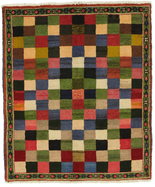 Gabbeh - Bakhtiari Persialainen matto 132x112