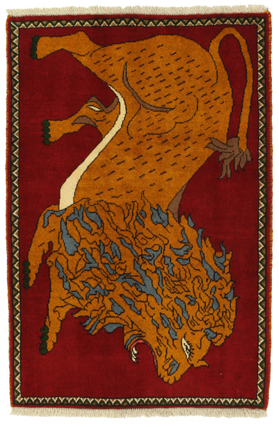 Kashkooli - Gabbeh Persialainen matto 125x83