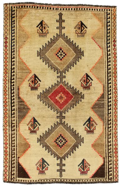 Gabbeh - erittäin vanhoja Persialainen matto 197x126