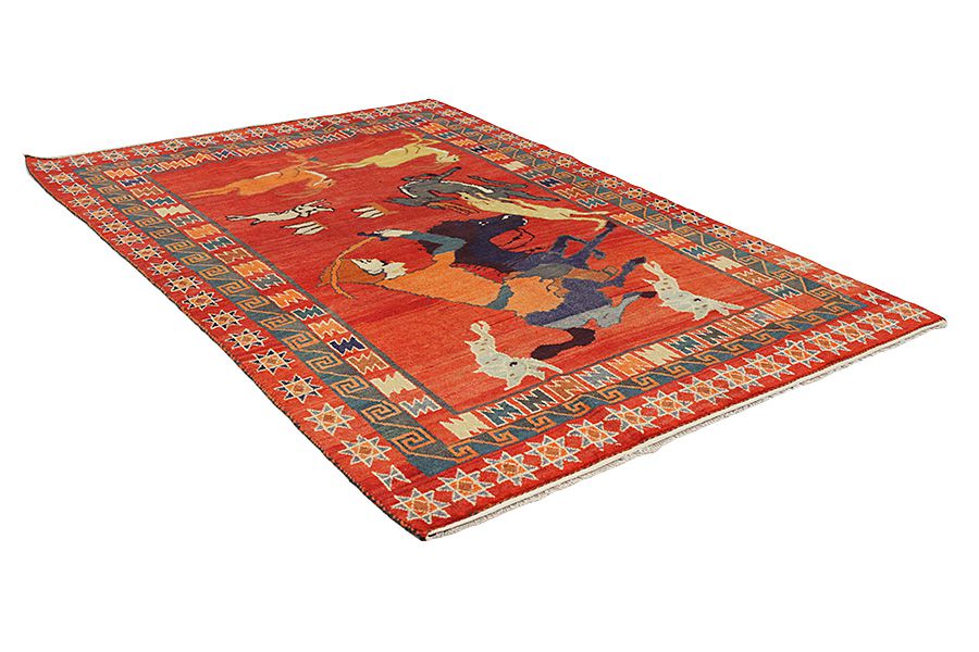 Gabbeh - Qashqai Persialainen matto 300x206 - Kuva 1
