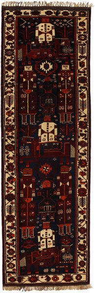Bakhtiari - Qashqai Persialainen matto 433x138