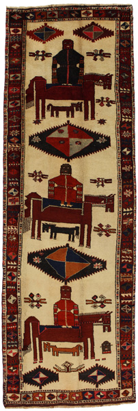 Bakhtiari - Qashqai Persialainen matto 403x133