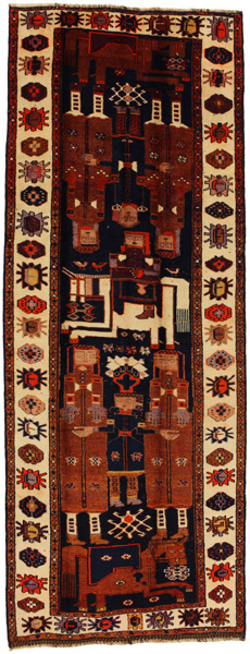 Bakhtiari - Qashqai Persialainen matto 395x148