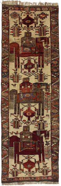 Bakhtiari - Qashqai Persialainen matto 387x124