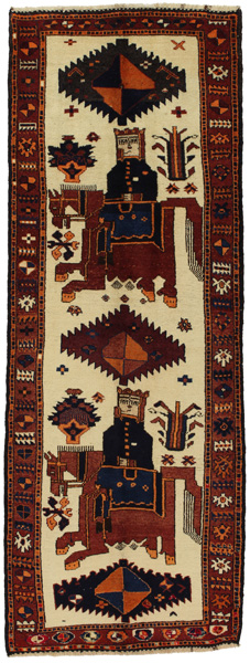 Bakhtiari - Gabbeh Persialainen matto 344x127