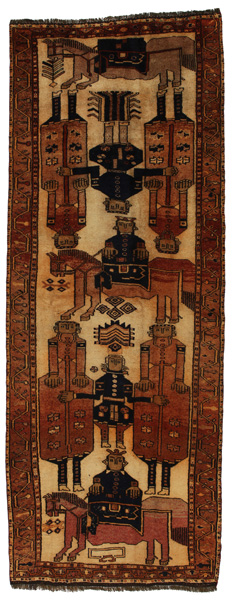 Bakhtiari - Qashqai Persialainen matto 370x138