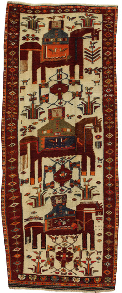 Bakhtiari - Qashqai Persialainen matto 335x130