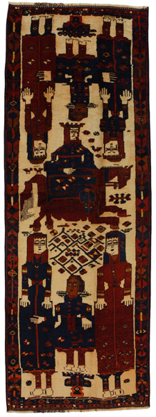 Bakhtiari - Qashqai Persialainen matto 356x127