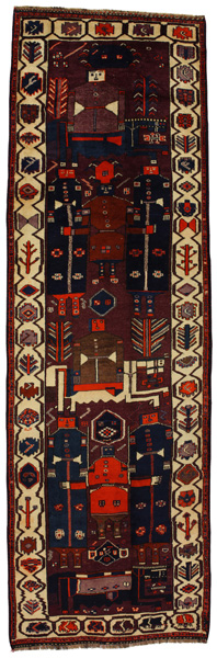 Bakhtiari - Qashqai Persialainen matto 455x140