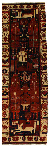Lori - Bakhtiari Persialainen matto 373x117