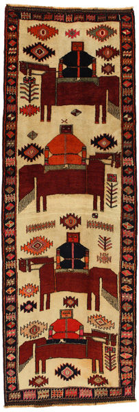 Bakhtiari - Qashqai Persialainen matto 383x127