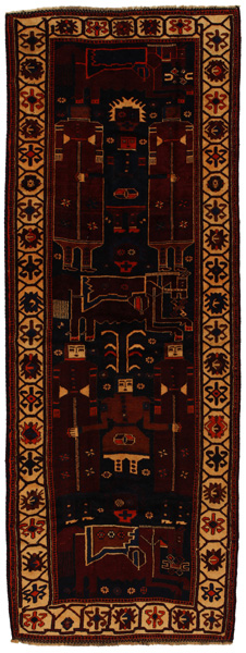 Bakhtiari - Qashqai Persialainen matto 424x156