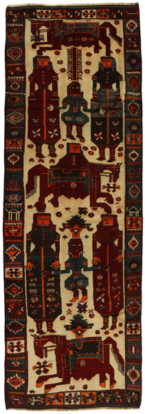 Bakhtiari - Qashqai Persialainen matto 414x139