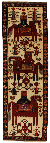 Bakhtiari - Qashqai Persialainen matto 365x116
