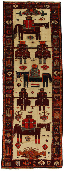 Bakhtiari - Gabbeh Persialainen matto 390x138