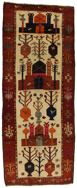 Bakhtiari - Gabbeh Persialainen matto 386x150