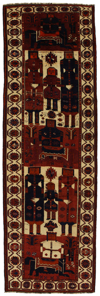 Bakhtiari - Qashqai Persialainen matto 462x146