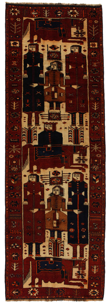 Bakhtiari - Qashqai Persialainen matto 400x133