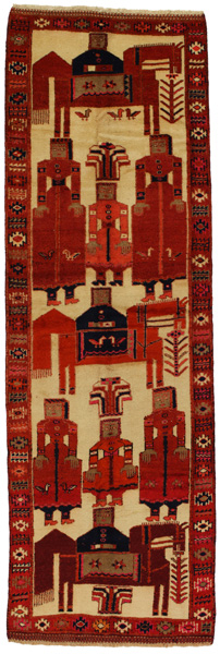 Bakhtiari - Gabbeh Persialainen matto 375x120