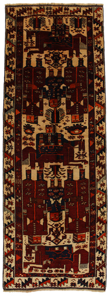 Bakhtiari - Qashqai Persialainen matto 387x136