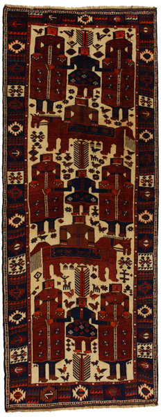 Bakhtiari - Qashqai Persialainen matto 406x157