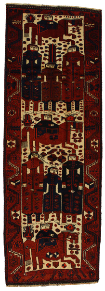 Bakhtiari - Qashqai Persialainen matto 369x126