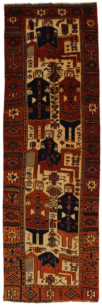Bakhtiari - Qashqai Persialainen matto 374x117