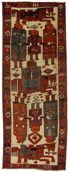 Bakhtiari - Qashqai Persialainen matto 342x128
