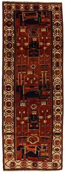 Bakhtiari - Qashqai Persialainen matto 419x148
