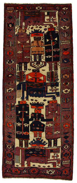 Bakhtiari - Qashqai Persialainen matto 348x138