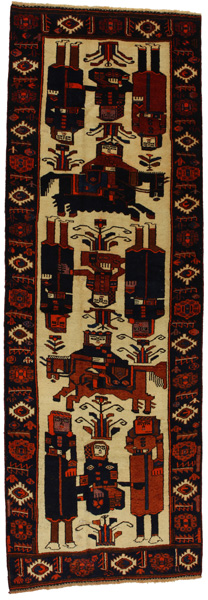 Bakhtiari - Qashqai Persialainen matto 388x130