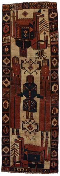 Bakhtiari - Qashqai Persialainen matto 421x143