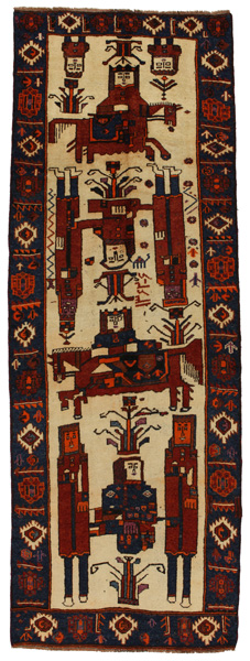 Gabbeh - Qashqai Persialainen matto 372x130