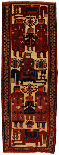 Bakhtiari - Qashqai Persialainen matto 378x134